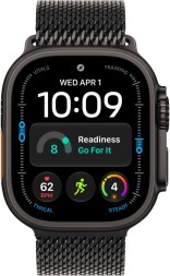 Apple Watch Ultra 4, GPS+Cellular, 49 mm, Milanese Loop (титановый черный) размер M