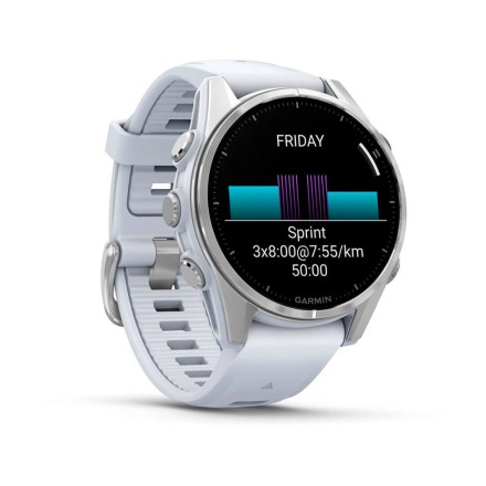 Часы Garmin Fenix 8 AMOLED, 43 mm (Silver Whitestone)