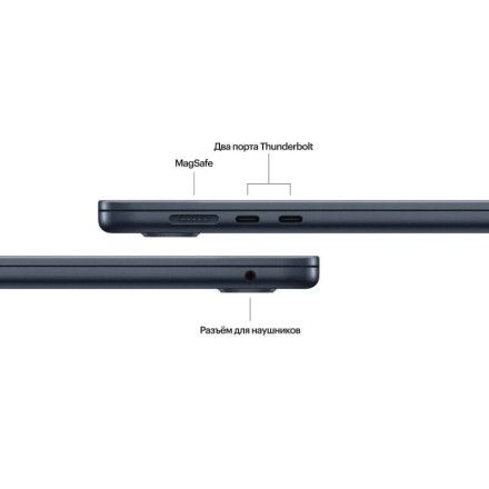 Ноутбук Apple MacBook Air 15" M3 8c CPU, 10c GPU 8/256GB Midnight (2024)